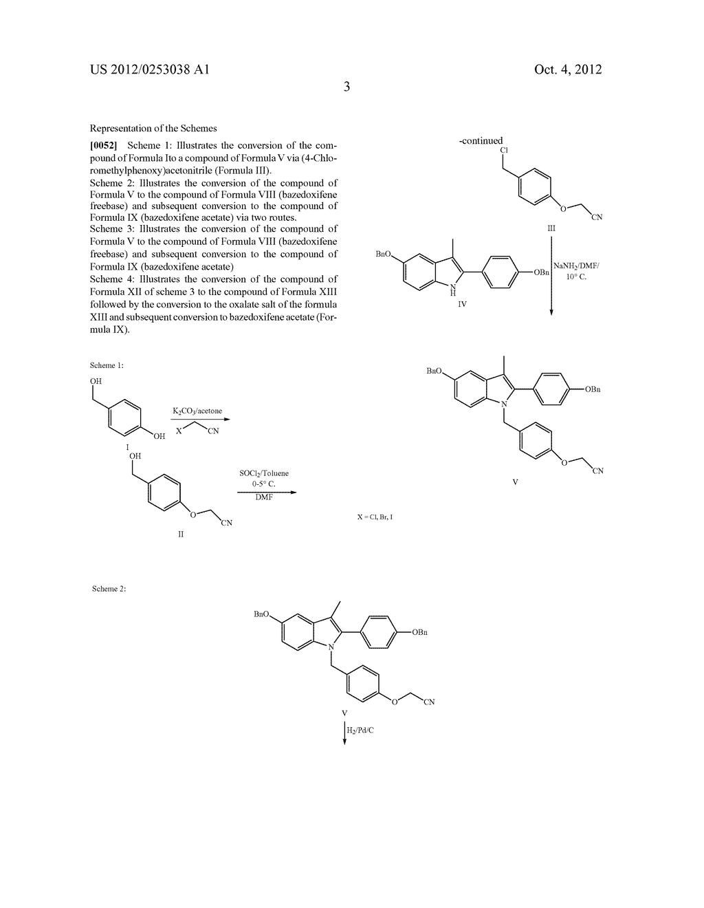 PROCESSES FOR THE SYNTHESIS OF BAZEDOXIFENE ACETATE AND INTERMEDIATES     THEREOF - diagram, schematic, and image 06