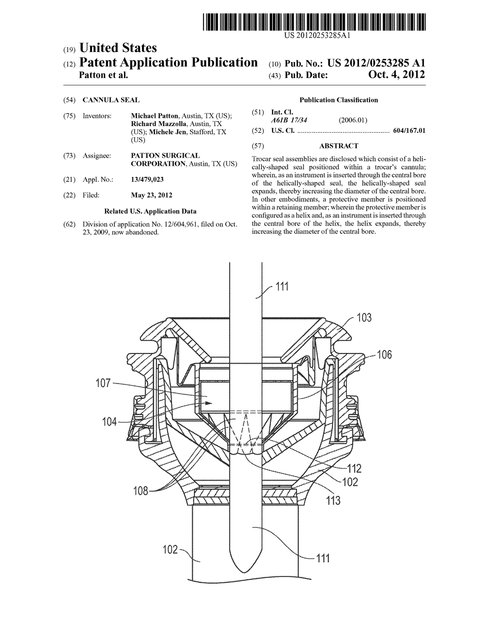 Cannula Seal - diagram, schematic, and image 01