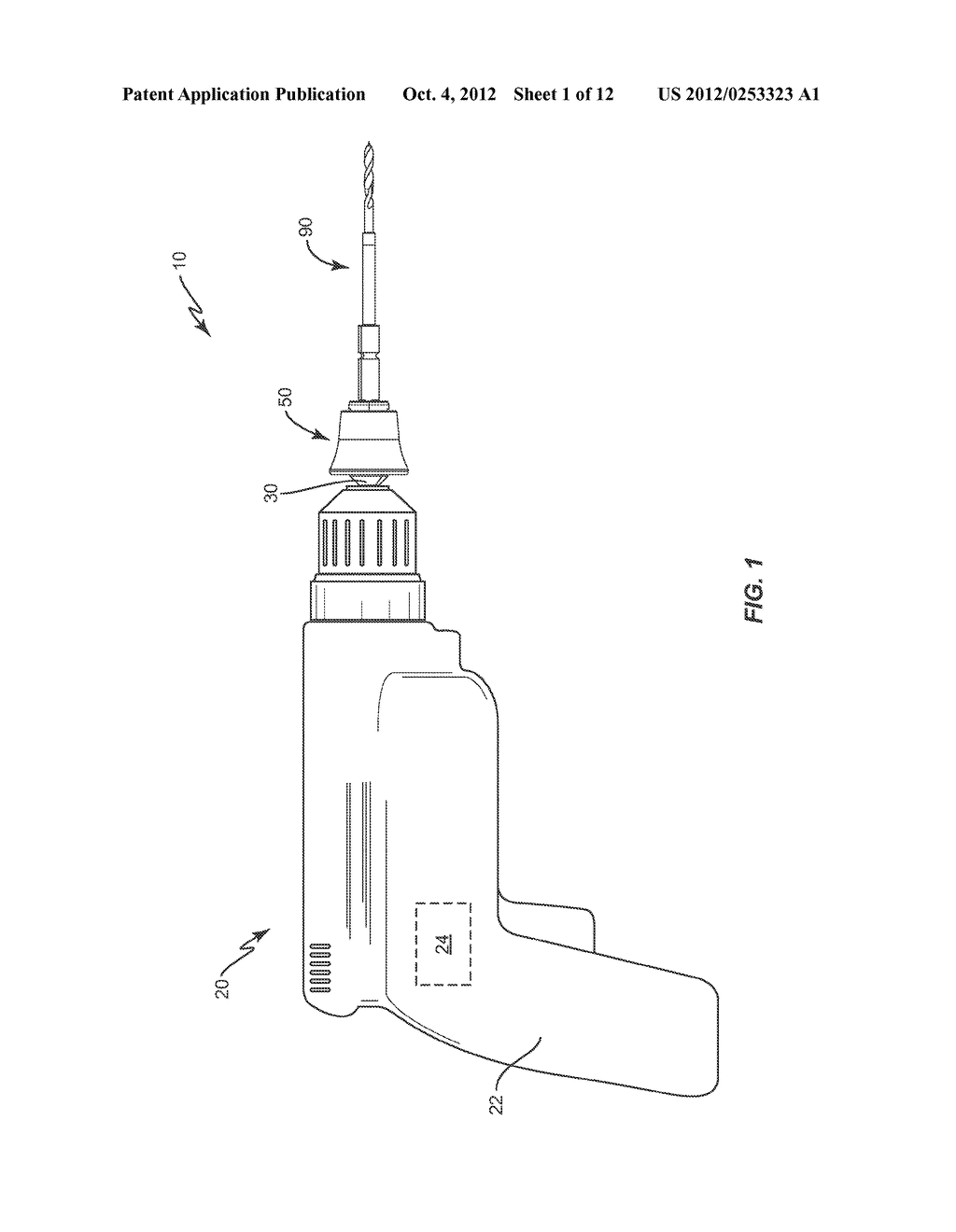 ROTATIONALLY DRIVEN SURGICAL TOOL ASSEMBLY AND METHOD - diagram, schematic, and image 02
