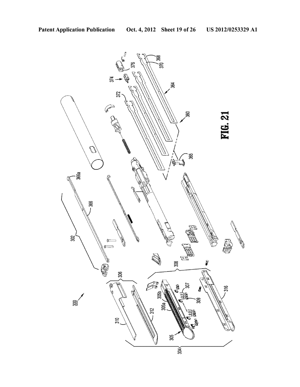 HAND HELD SURGICAL HANDLE ASSEMBLY, SURGICAL ADAPTERS FOR USE BETWEEN     SURGICAL HANDLE ASSEMBLY AND SURGICAL END EFFECTORS, AND METHODS OF USE - diagram, schematic, and image 20