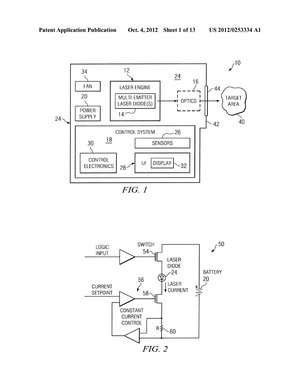 Dermatological Treatment Device with One or More Multi-Emitter Laser Diode - diagram, schematic, and image 02