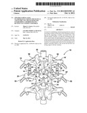 TWO PIECE SPINAL JACK INCORPORATING VARYING MECHANICAL AND FLUIDIC LIFT     MECHANISMS FOR ESTABLISHING A DESIRED SPACING BETWEEN SUCCEEDING     VERTEBRAE diagram and image