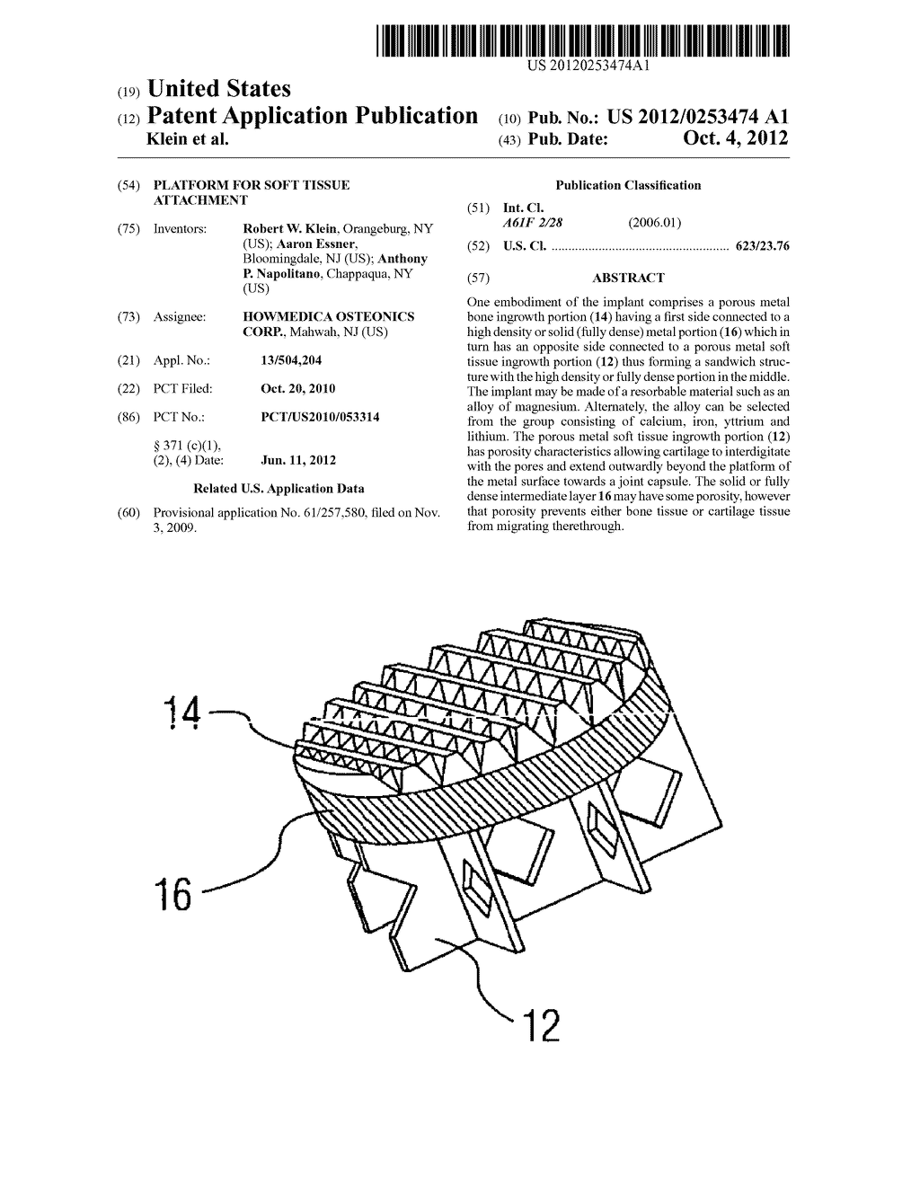 PLATFORM FOR SOFT TISSUE ATTACHMENT - diagram, schematic, and image 01