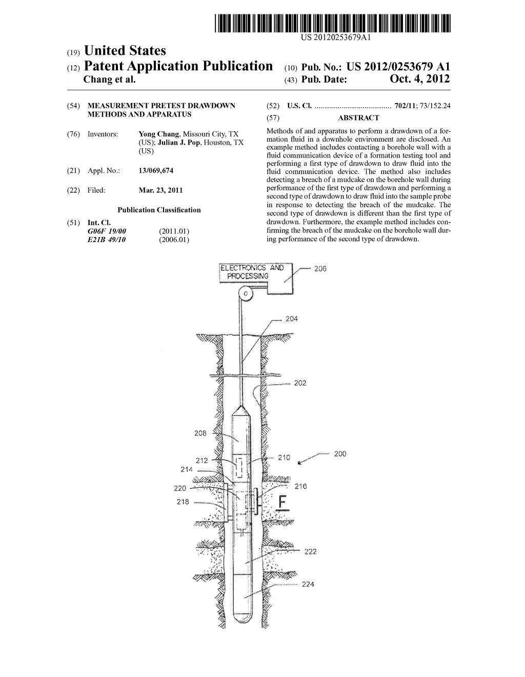 MEASUREMENT PRETEST DRAWDOWN METHODS AND APPARATUS - diagram, schematic, and image 01