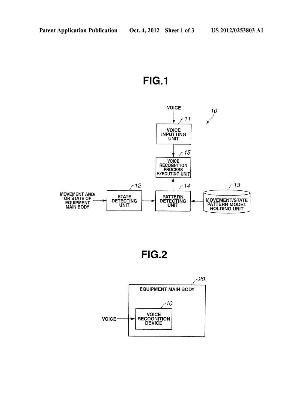 VOICE RECOGNITION DEVICE AND VOICE RECOGNITION METHOD - diagram, schematic, and image 02