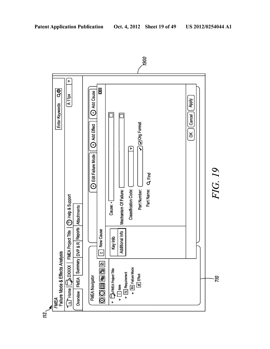 GRAPHICAL USER INTERFACE FOR FAILURE MODE AND EFFECT ANALYSIS - diagram, schematic, and image 20