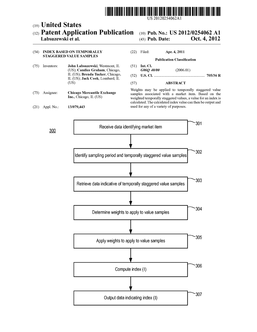 Index Based on Temporally Staggered Value Samples - diagram, schematic, and image 01