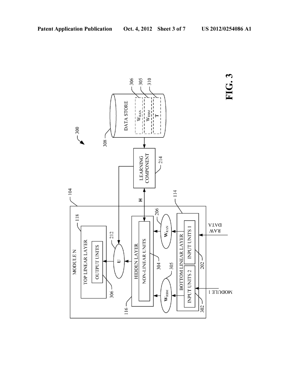 DEEP CONVEX NETWORK WITH JOINT USE OF NONLINEAR RANDOM PROJECTION,     RESTRICTED BOLTZMANN MACHINE AND BATCH-BASED PARALLELIZABLE OPTIMIZATION - diagram, schematic, and image 04