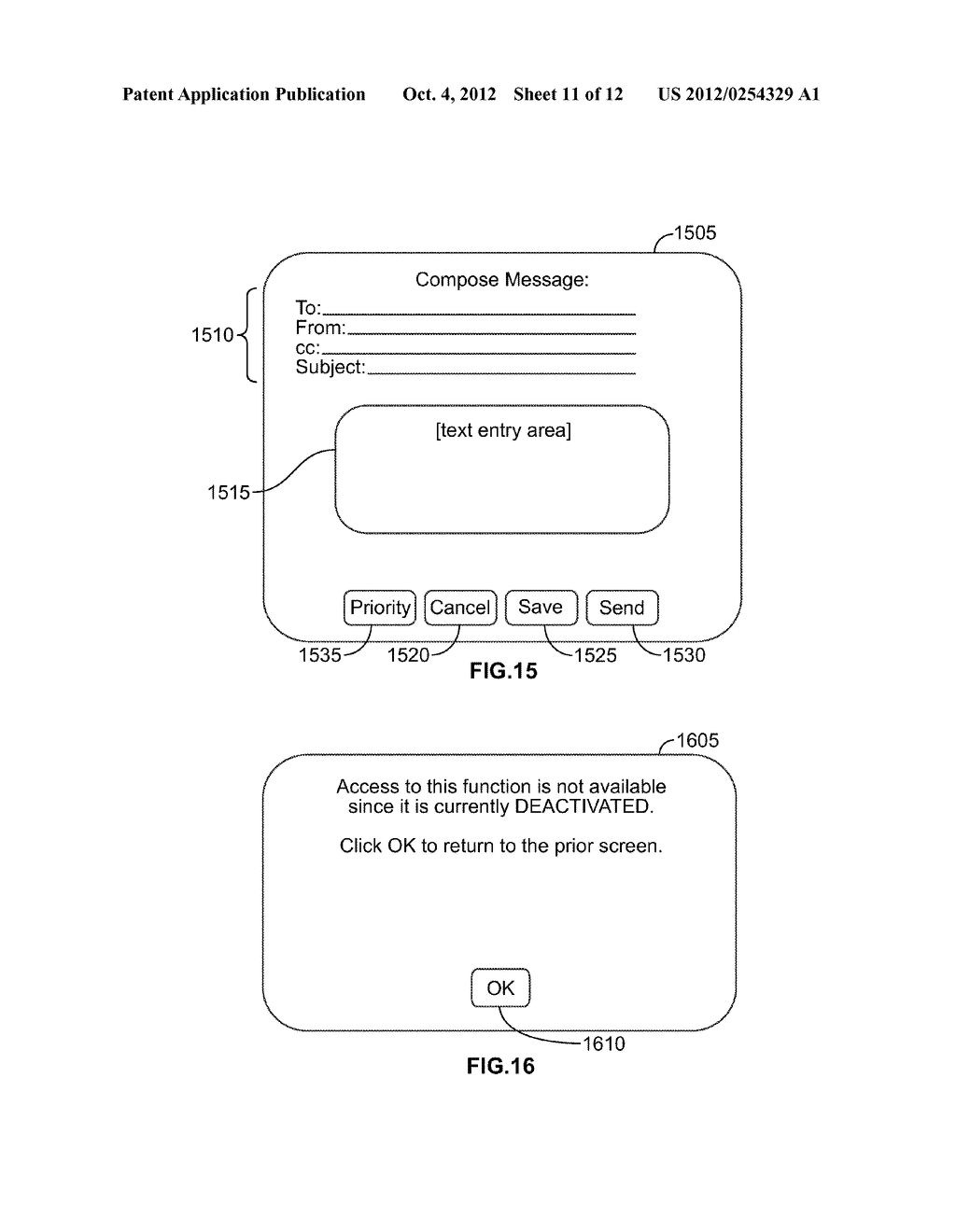 SELECTABLE ACTIVATION/DEACTIVATION OF FEATURES OF APPLICATIONS ON END USER     COMMUNICATION DEVICES - diagram, schematic, and image 12