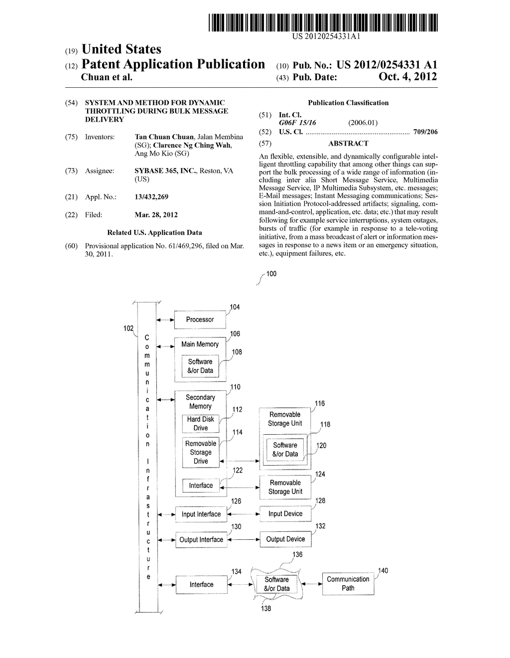 System and Method for Dynamic Throttling During Bulk Message Delivery - diagram, schematic, and image 01