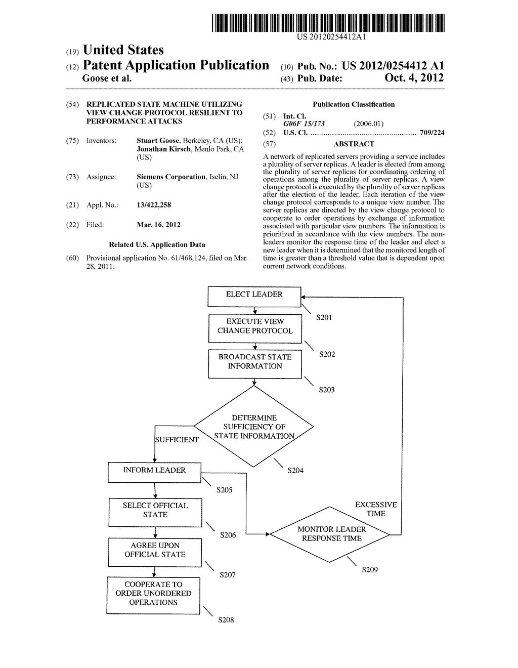 REPLICATED STATE MACHINE UTILIZING VIEW CHANGE PROTOCOL RESILIENT TO     PERFORMANCE ATTACKS - diagram, schematic, and image 01