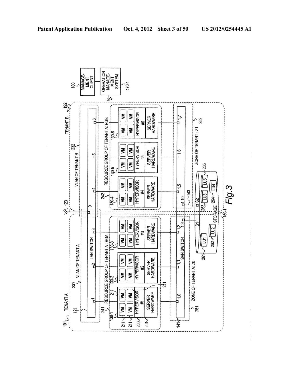 CONTROL METHOD FOR VIRTUAL MACHINE AND MANAGEMENT COMPUTER - diagram, schematic, and image 04