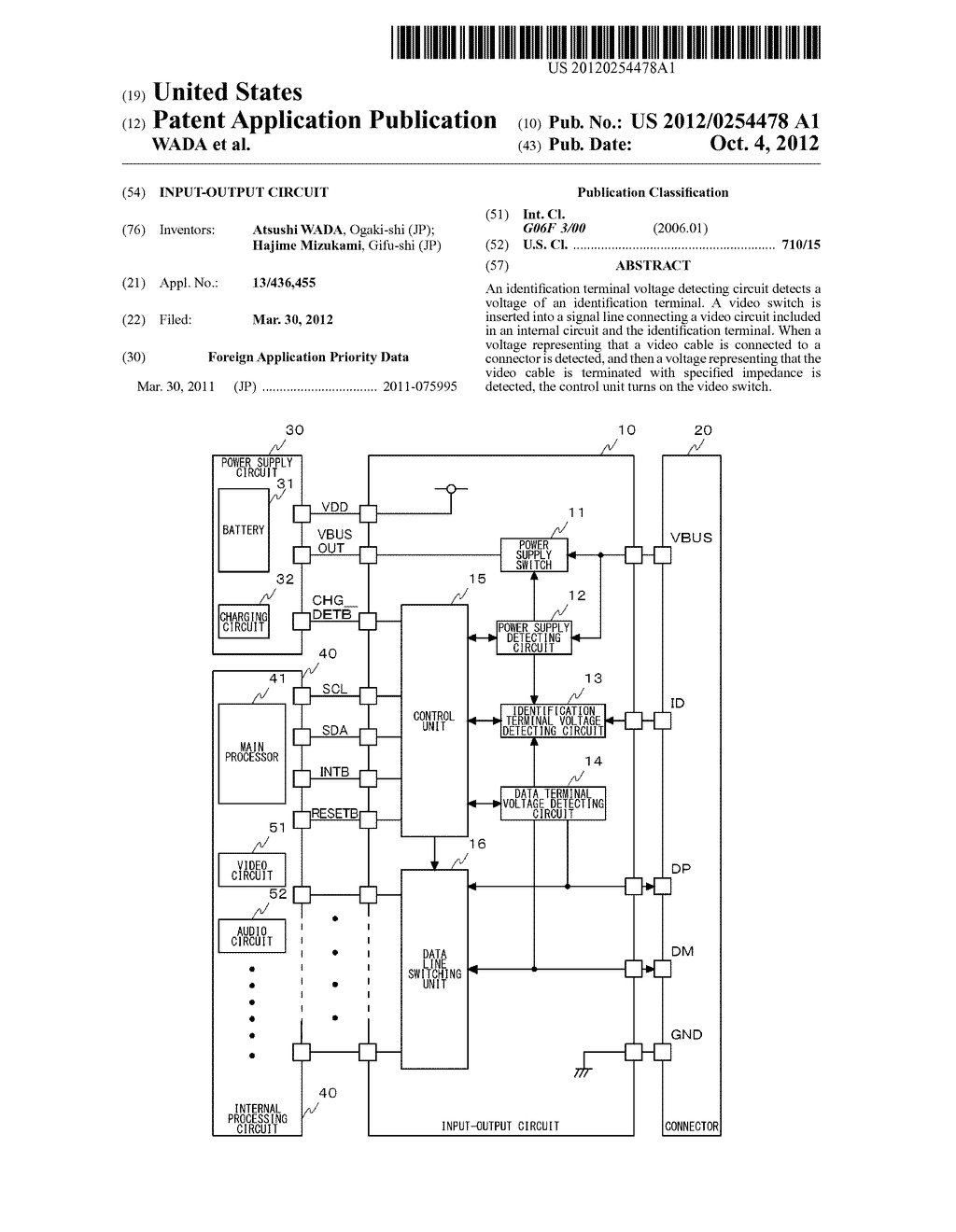 INPUT-OUTPUT CIRCUIT - diagram, schematic, and image 01