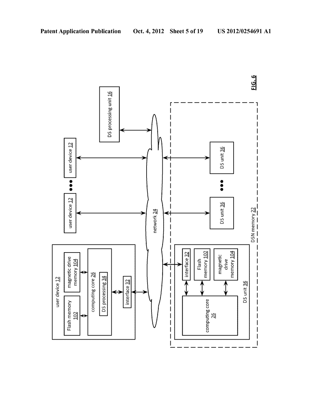 ADJUSTING A DISPERSAL PARAMETER OF DISPERSEDLY STORED DATA - diagram, schematic, and image 06