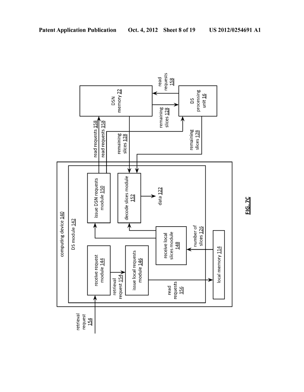 ADJUSTING A DISPERSAL PARAMETER OF DISPERSEDLY STORED DATA - diagram, schematic, and image 09