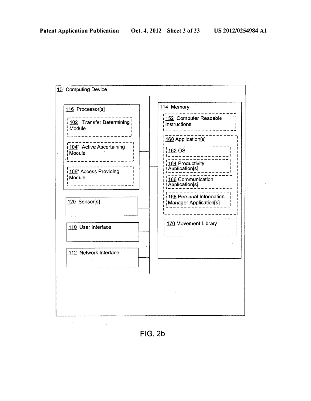 Selective item access provision in response to active item ascertainment     upon device transfer - diagram, schematic, and image 04