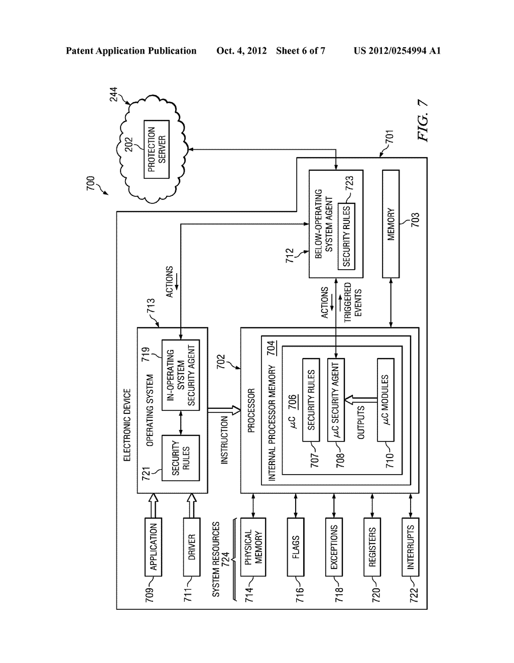 SYSTEM AND METHOD FOR MICROCODE BASED ANTI-MALWARE SECURITY - diagram, schematic, and image 07