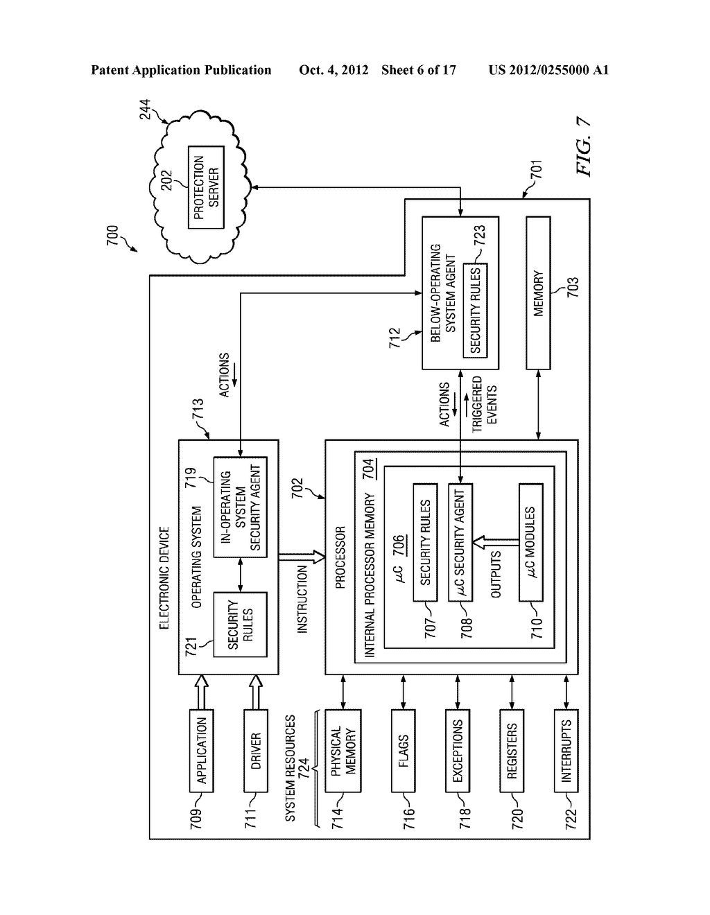 SYSTEM AND METHOD FOR BELOW-OPERATING SYSTEM TRAPPING AND SECURING OF     INTERDRIVER COMMUNICATION - diagram, schematic, and image 07