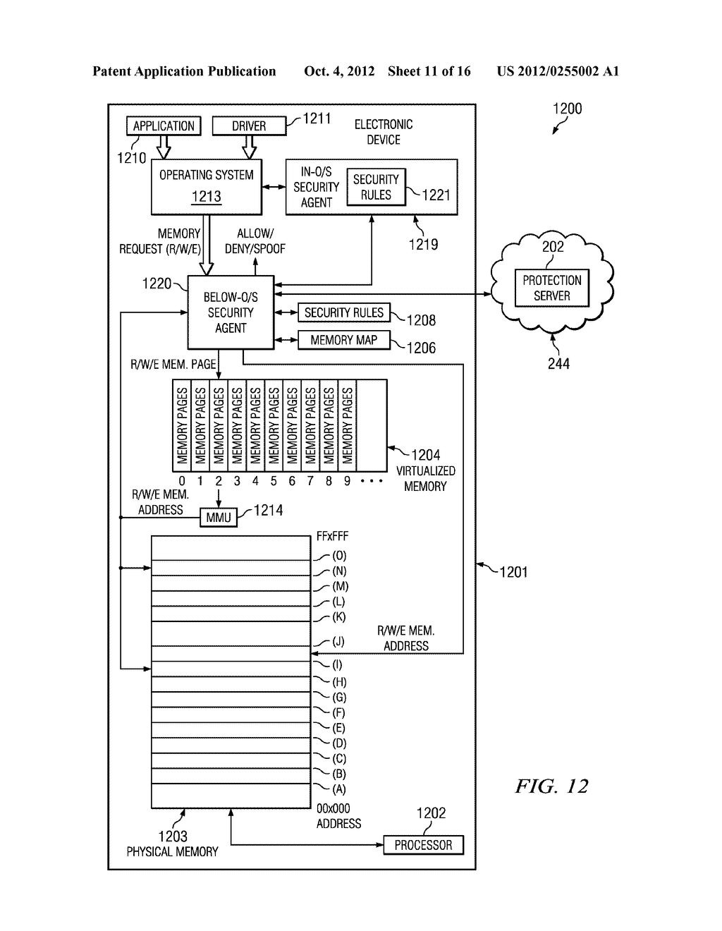 SYSTEM AND METHOD FOR BELOW-OPERATING SYSTEM TRAPPING OF DRIVER LOADING     AND UNLOADING - diagram, schematic, and image 12