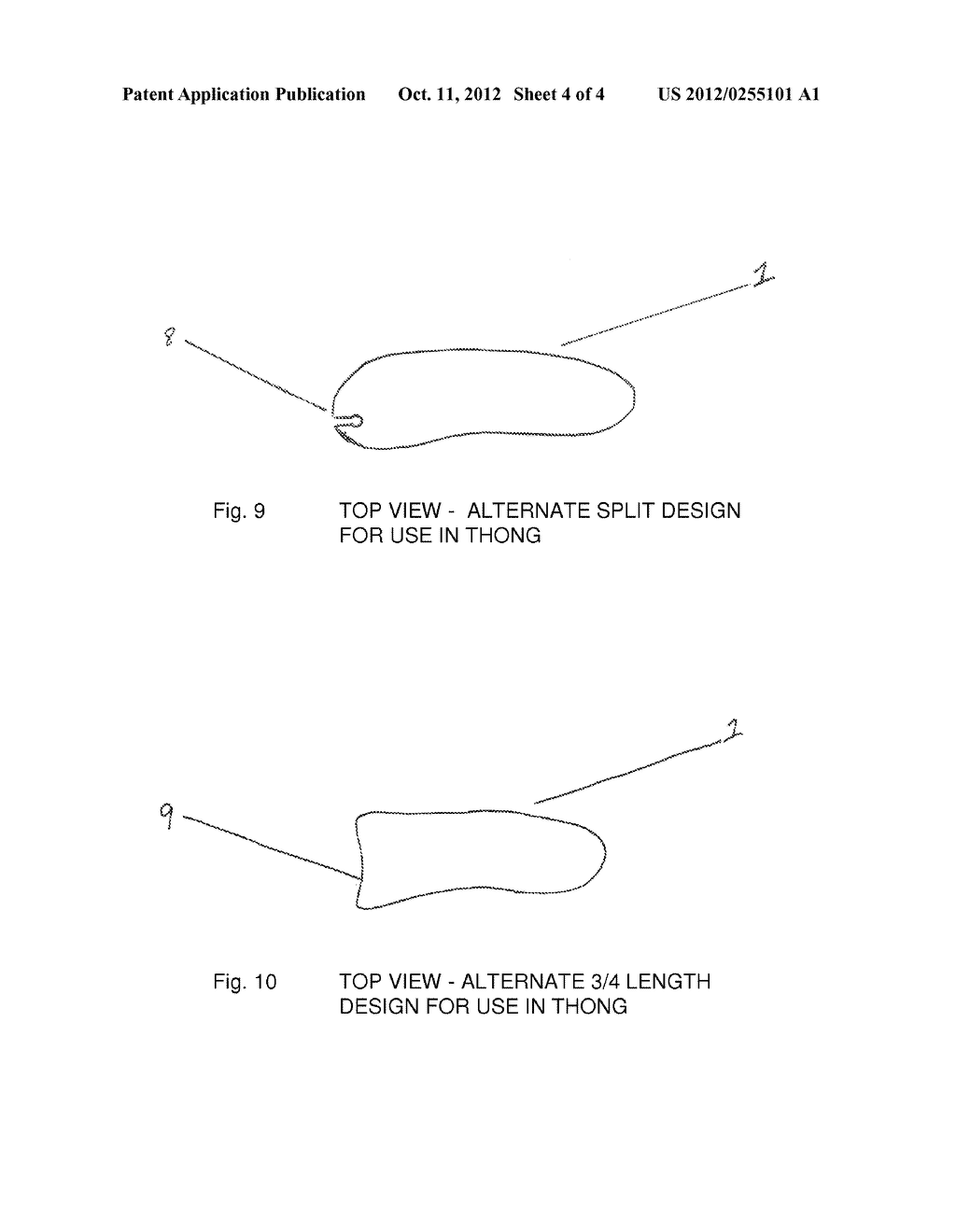 Flat, topless socks - diagram, schematic, and image 05