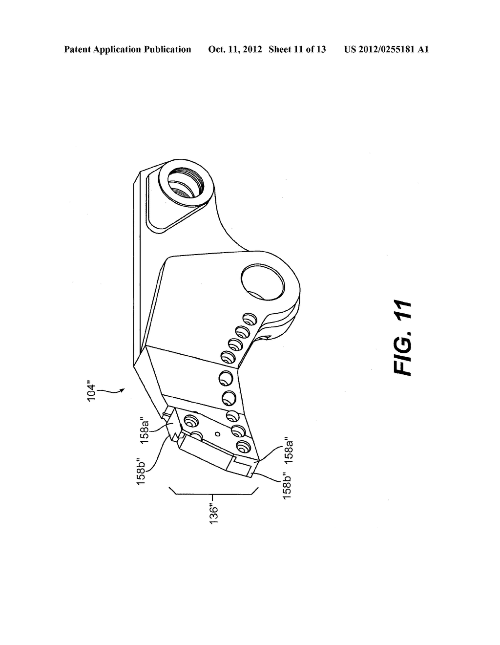 METAL DEMOLITION SHEARS WITH INDEXABLE, INTEGRATED WEAR PLATE/PIERCING TIP - diagram, schematic, and image 12