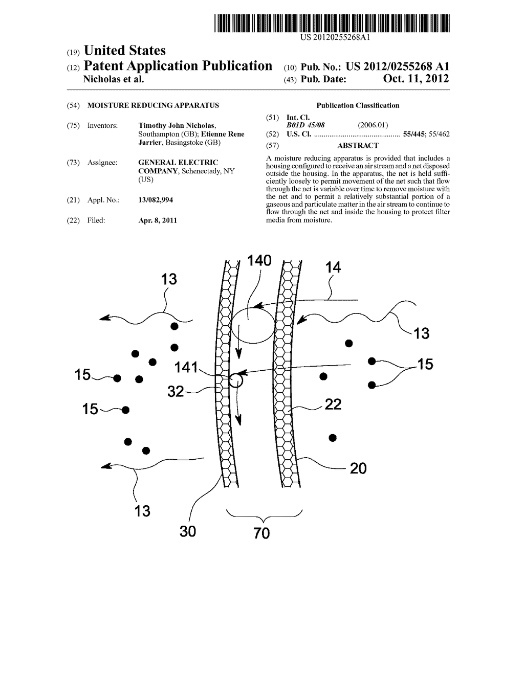 MOISTURE REDUCING APPARATUS - diagram, schematic, and image 01