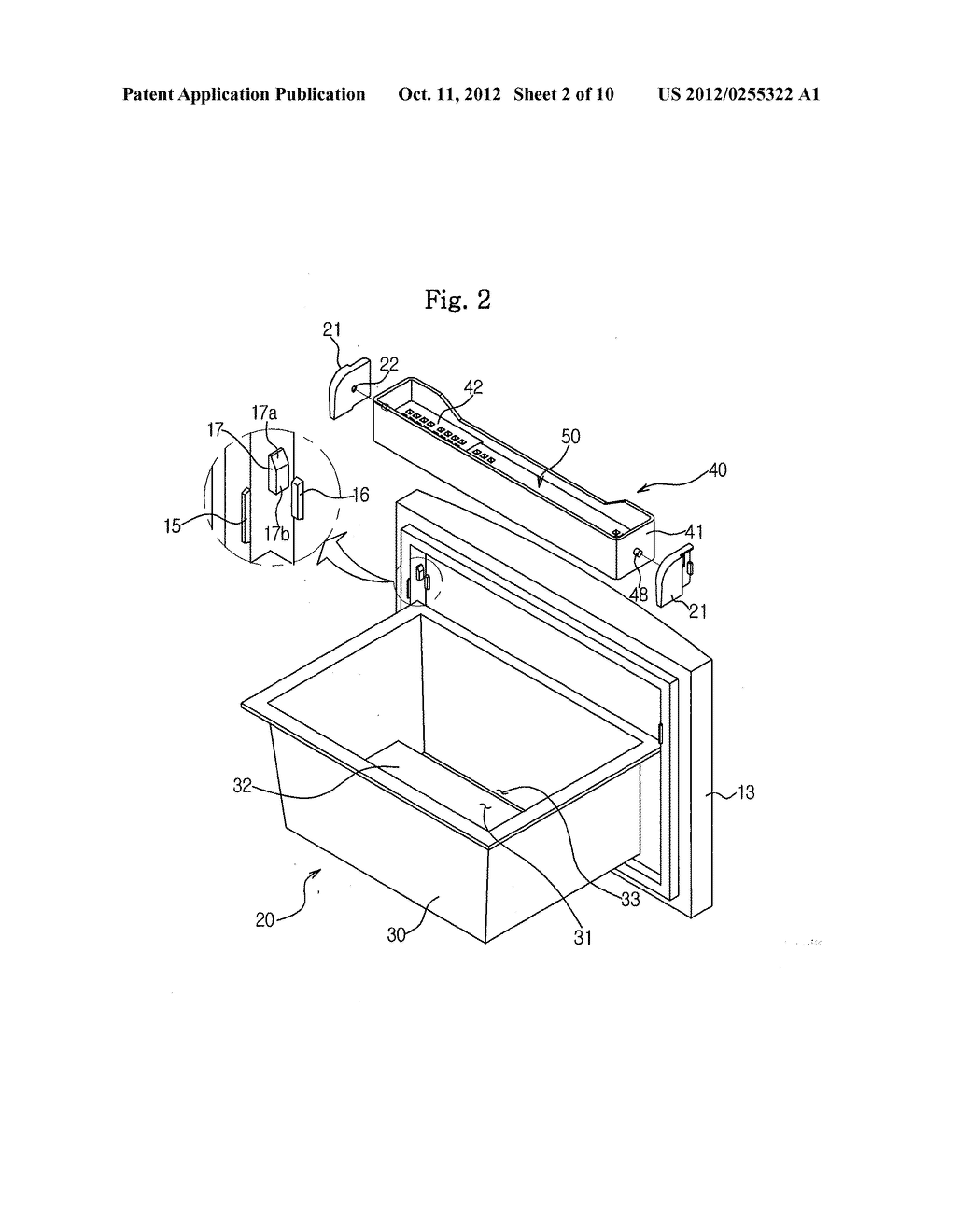 REFRIGERATOR WITH AUXILIARY BASKET - diagram, schematic, and image 03