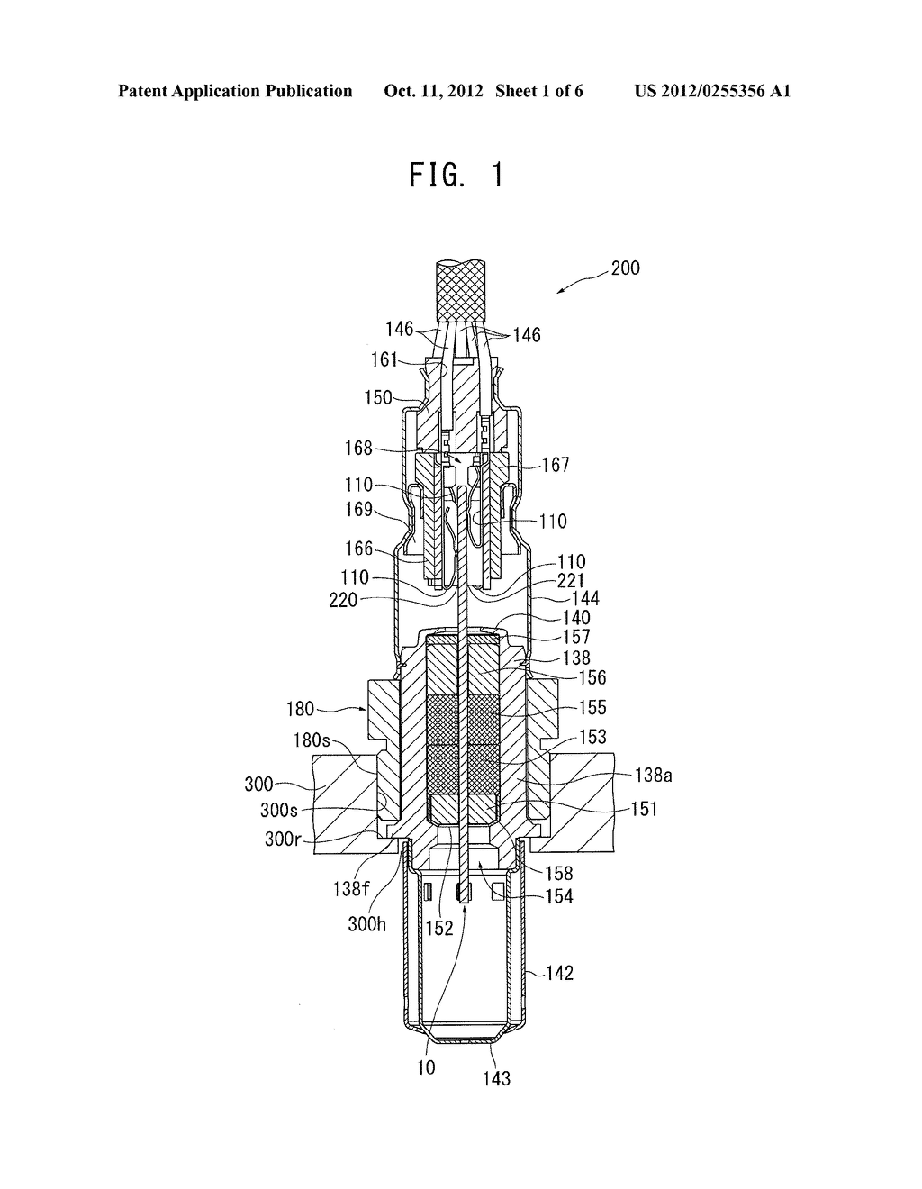 GAS SENSOR AND GAS SENSOR INSTALLATION STRUCTURE - diagram, schematic, and image 02