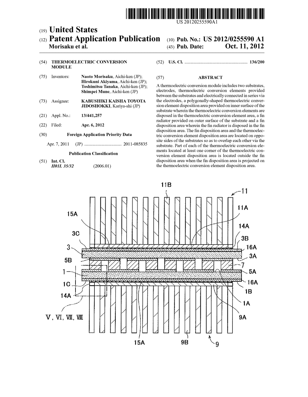 THERMOELECTRIC CONVERSION MODULE - diagram, schematic, and image 01