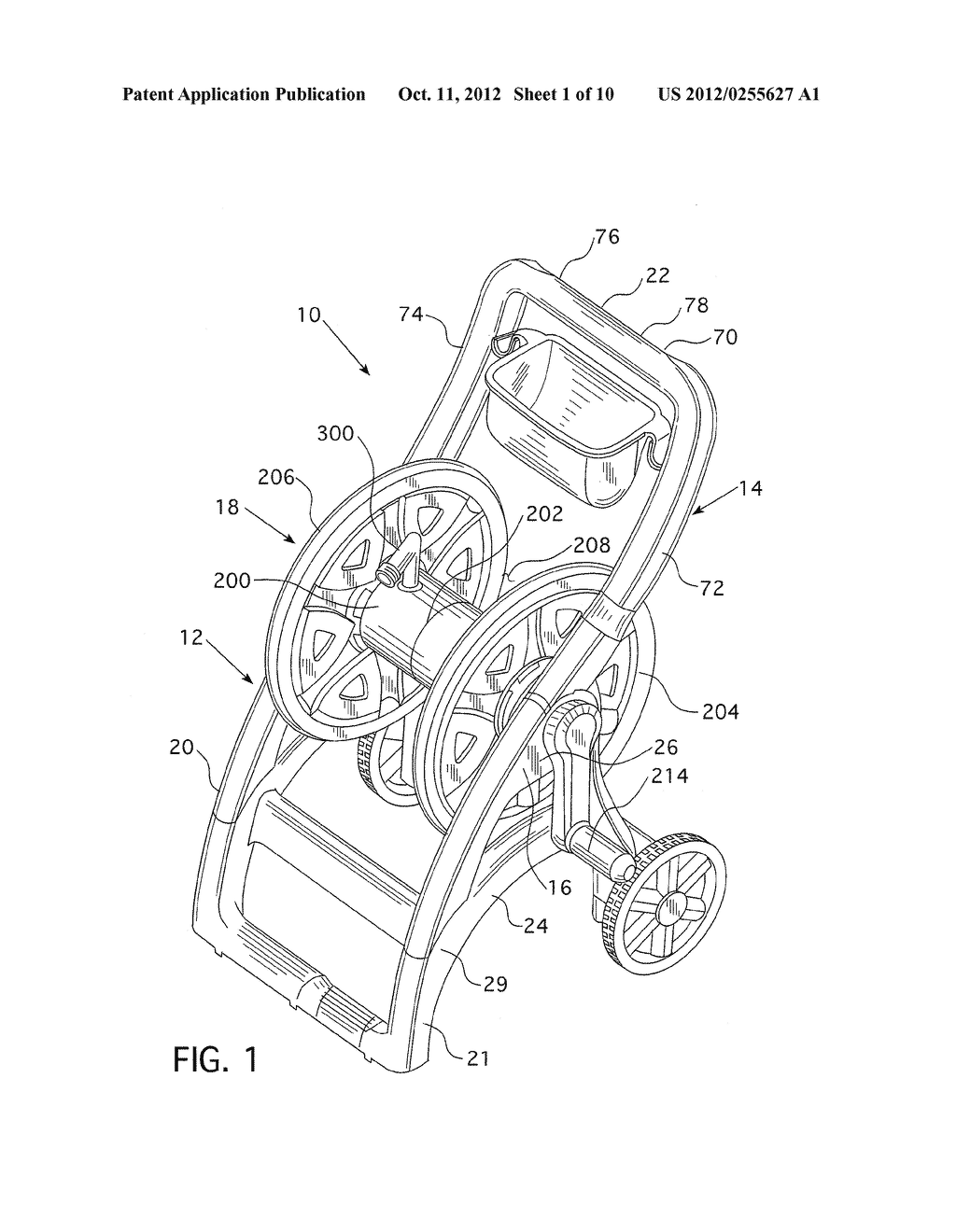 HOSE REEL ASSEMBLY HAVING LIMITED HARDWARE - diagram, schematic, and image 02