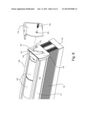 BATTERY-POWERED MOTORIZED WINDOW TREATMENT HAVING A SERVICE POSITION diagram and image