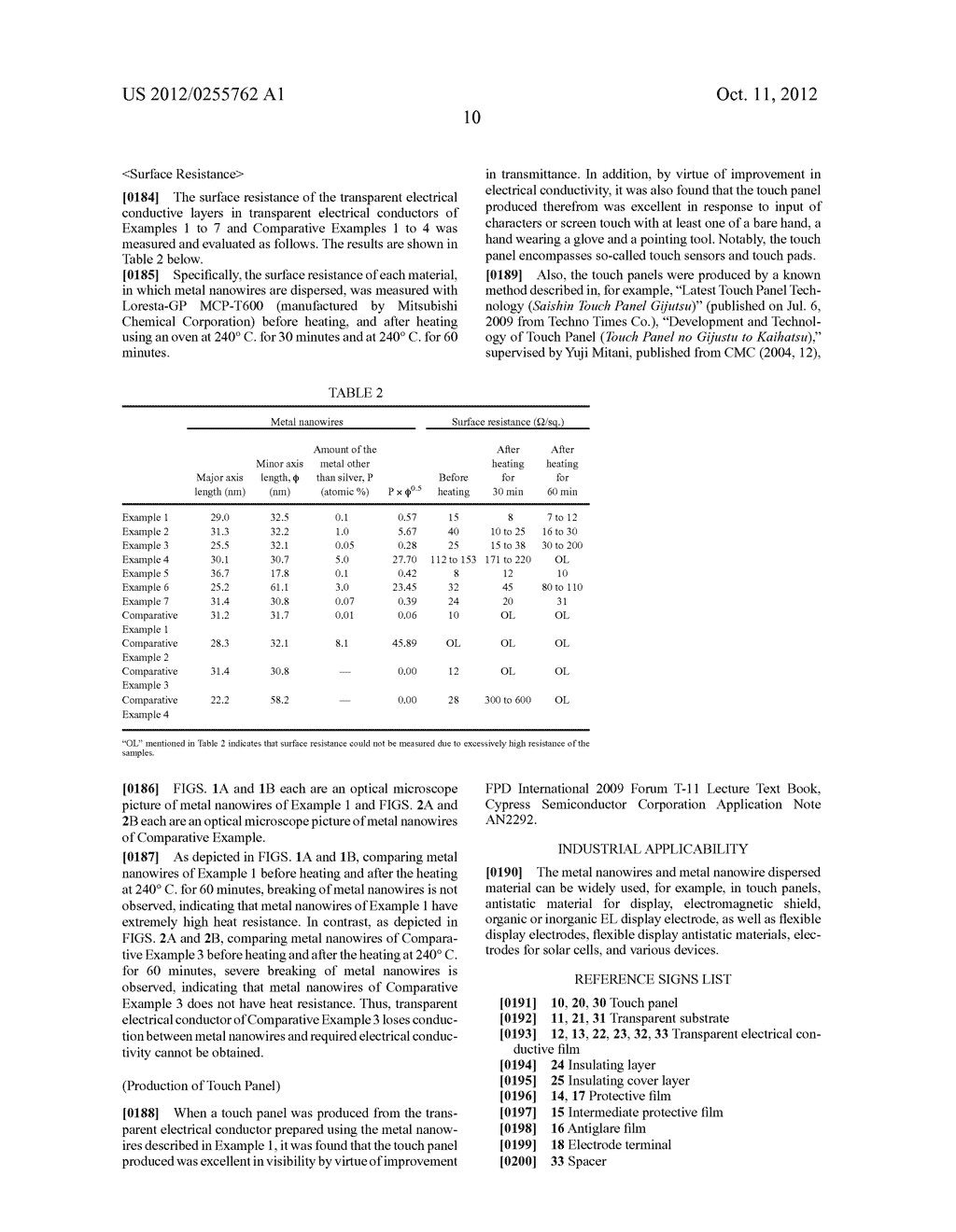 METAL NANOWIRES, METHOD FOR PRODUCING SAME, TRANSPARENT CONDUCTOR AND     TOUCH PANEL - diagram, schematic, and image 15