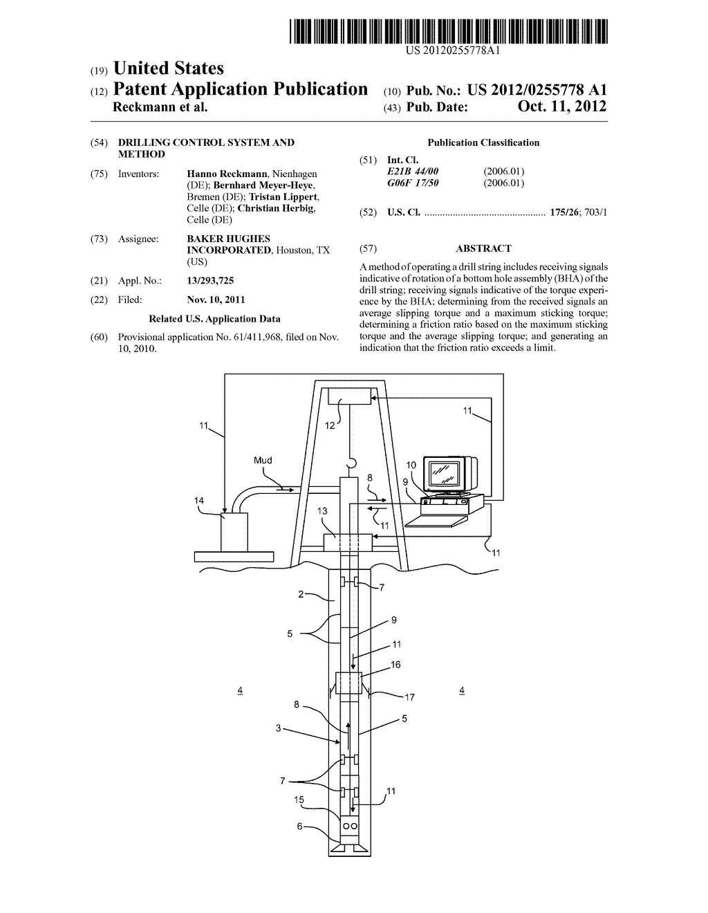 DRILLING CONTROL SYSTEM AND METHOD - diagram, schematic, and image 01