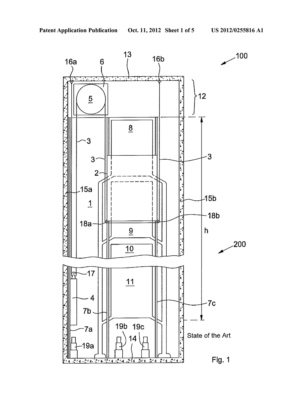 ELEVATOR SYSTEM HAVING A CAR-SIDE EXTINGUISHING WATER DRAIN SYSTEM - diagram, schematic, and image 02