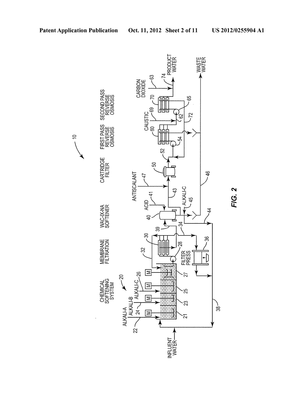 Method of Recovering Oil or Gas and Treating the Resulting Produced Water - diagram, schematic, and image 03