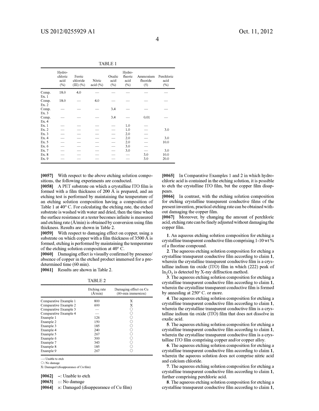 ETCHING SOLUTION COMPOSITION FOR TRANSPARENT CONDUCTIVE FILM - diagram, schematic, and image 06