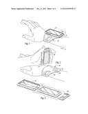 Wrist holder for cell phones diagram and image