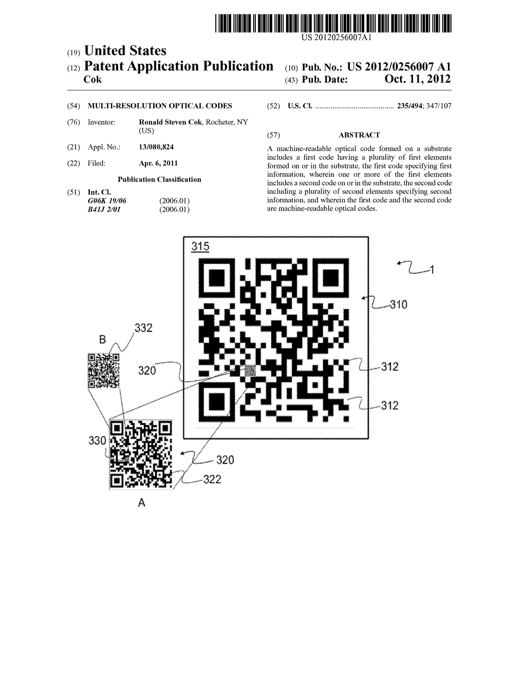 MULTI-RESOLUTION OPTICAL CODES - diagram, schematic, and image 01