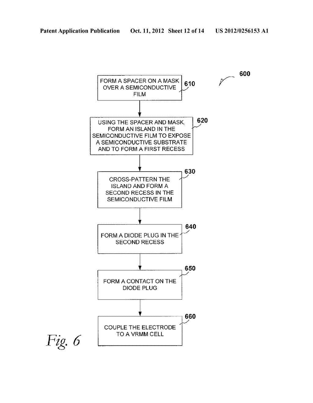 DIODE FOR VARIABLE-RESISTANCE MATERIAL MEMORIES, PROCESSES OF FORMING     SAME, AND METHODS OF USING SAME - diagram, schematic, and image 13