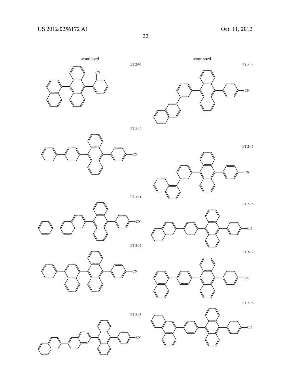 ORGANIC ELECTROLUMINESCENCE DEVICE - diagram, schematic, and image 24