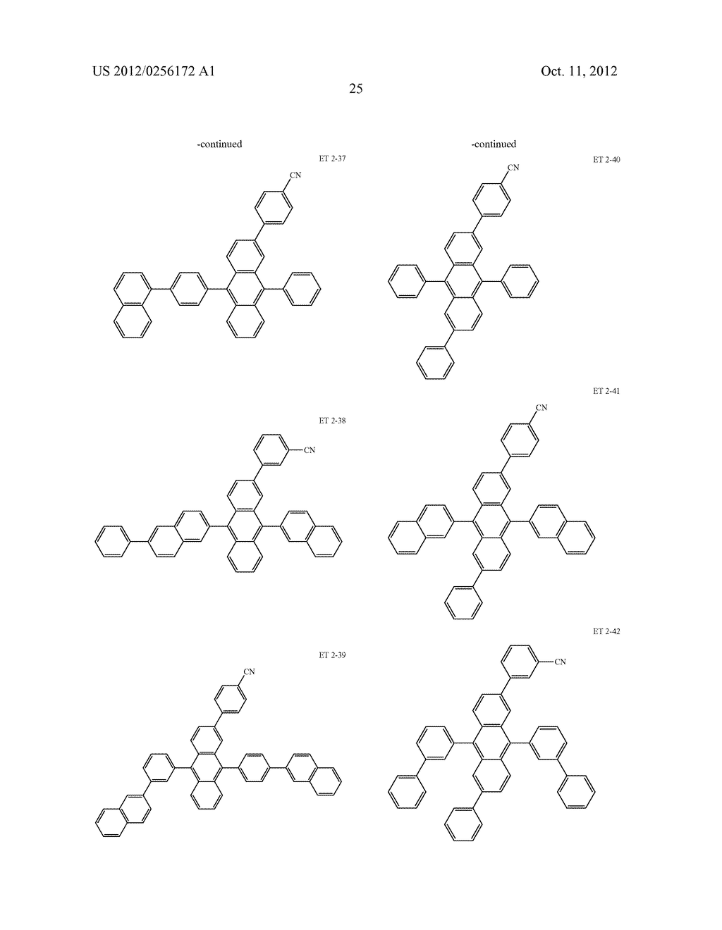 ORGANIC ELECTROLUMINESCENCE DEVICE - diagram, schematic, and image 27