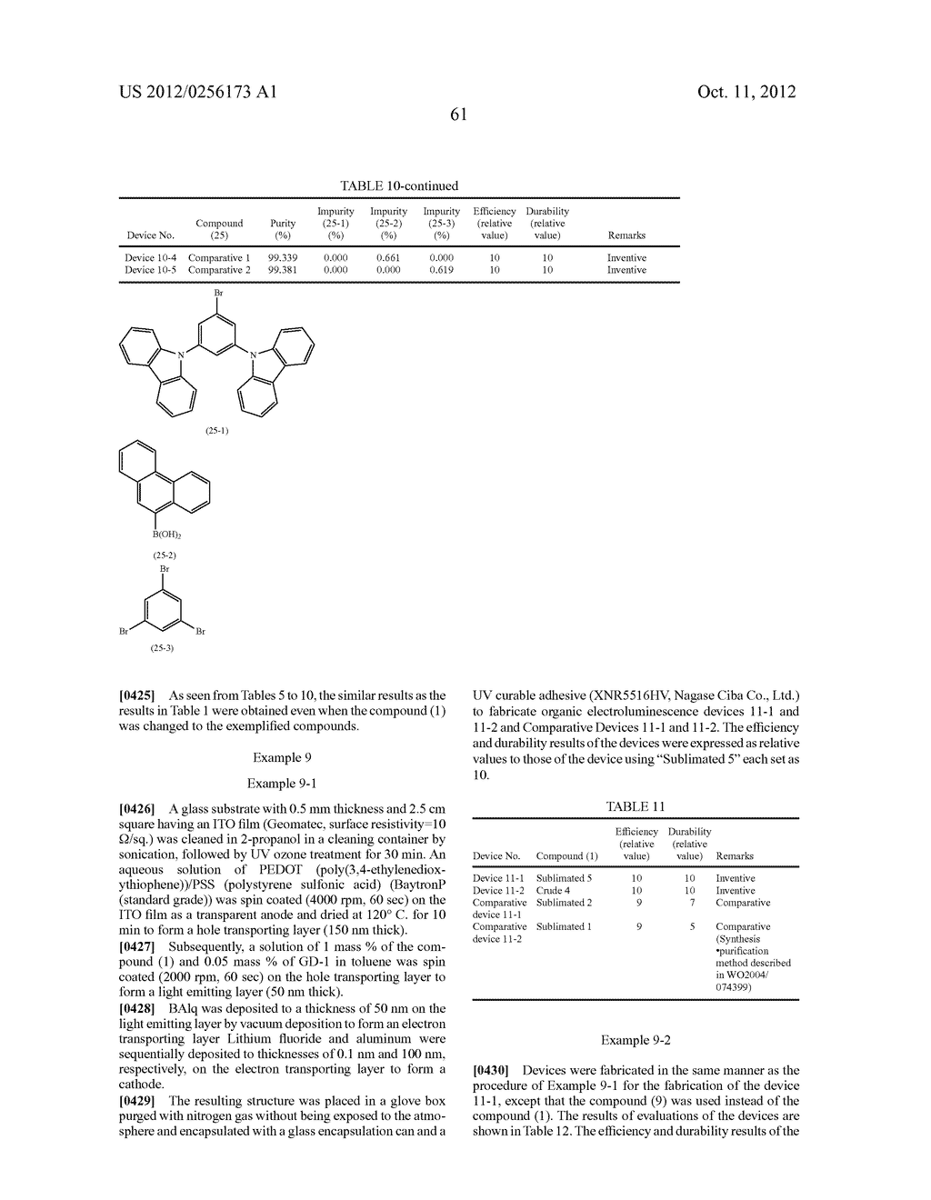 CHARGE TRANSPORTING MATERIAL AND ORGANIC ELECTROLUMINESCENCE DEVICE - diagram, schematic, and image 63