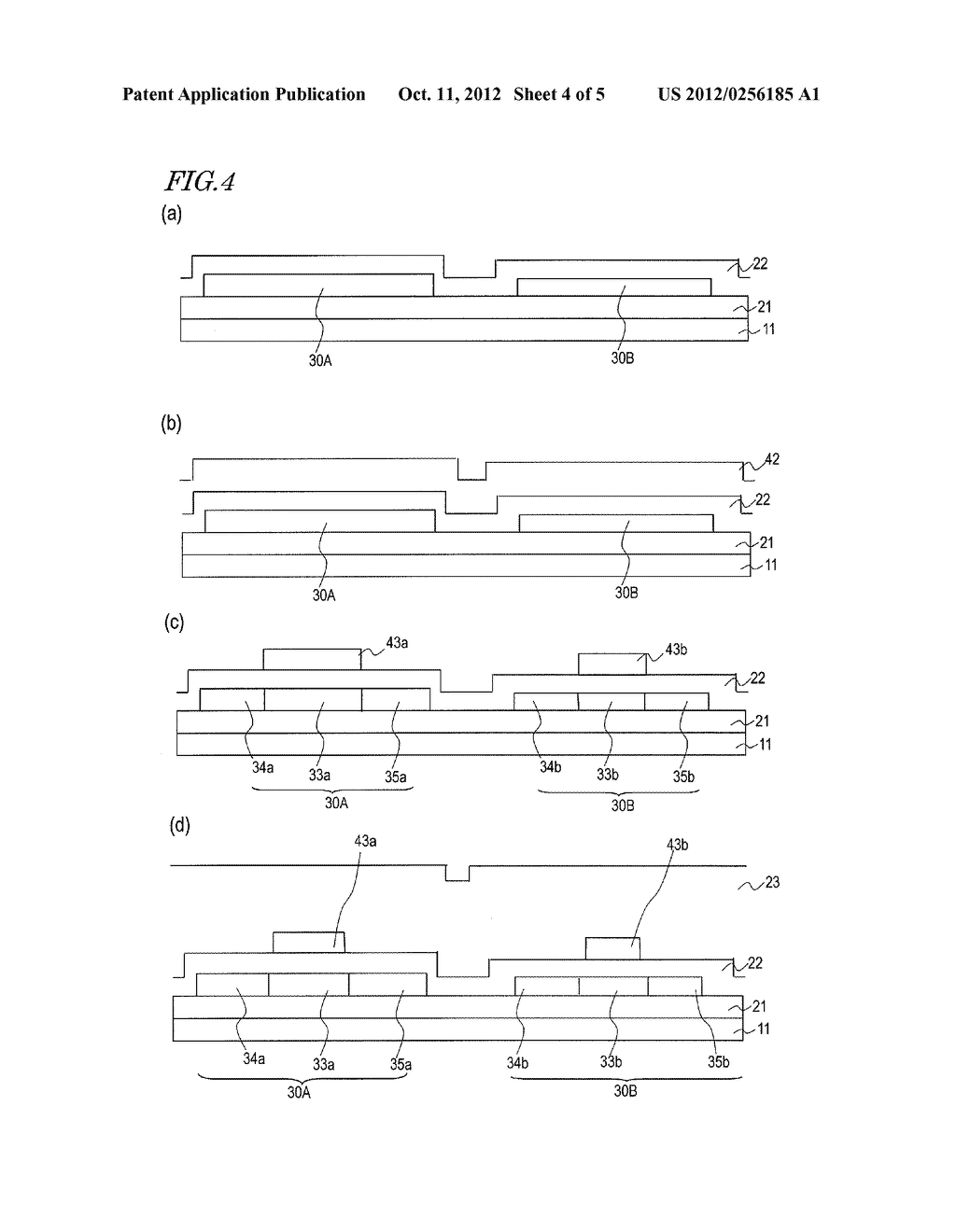 SEMICONDUCTOR DEVICE AND PROCESS FOR PRODUCTION THEREOF, AND DISPLAY     DEVICE - diagram, schematic, and image 05