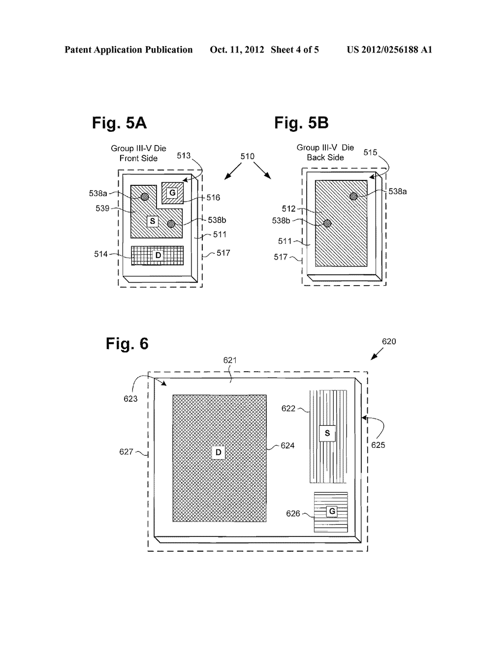 Stacked Composite Device Including a Group III-V Transistor and a Group IV     Lateral Transistor - diagram, schematic, and image 05