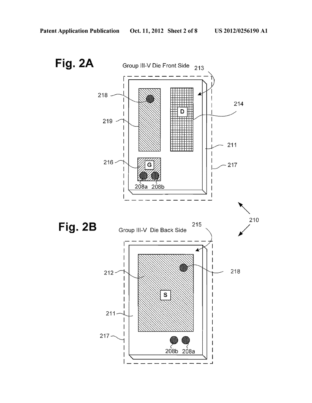 Stacked Composite Device Including a Group III-V Transistor and a Group IV     Diode - diagram, schematic, and image 03