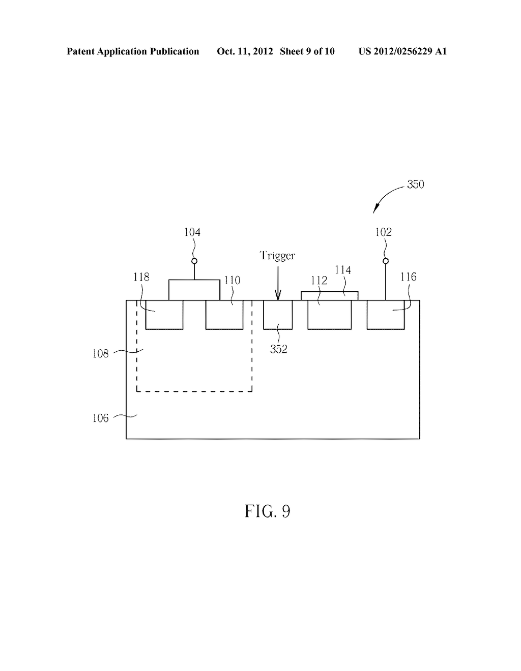 Electrostatic discharge protection device and Electrostatic discharge     protection circuit thereof - diagram, schematic, and image 10