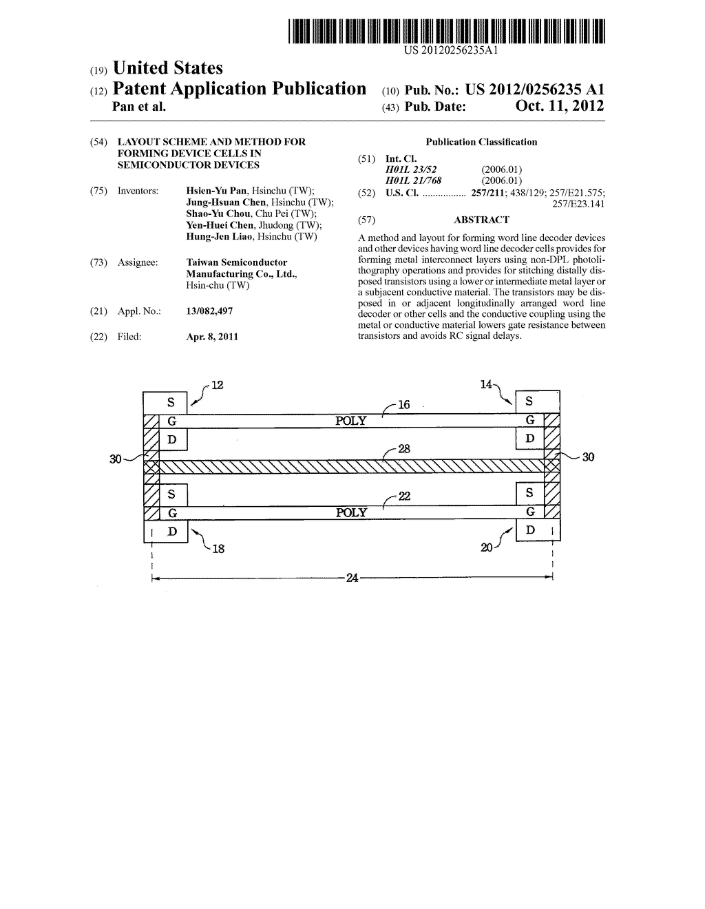 LAYOUT SCHEME AND METHOD FOR FORMING DEVICE CELLS IN SEMICONDUCTOR DEVICES - diagram, schematic, and image 01