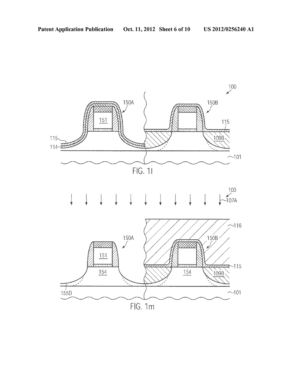 METHOD FOR INCREASING PENETRATION DEPTH OF DRAIN AND SOURCE IMPLANTATION     SPECIES FOR A GIVEN GATE HEIGHT - diagram, schematic, and image 07