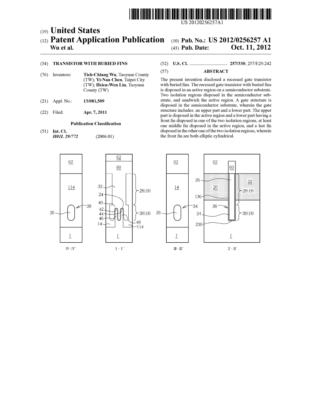 TRANSISTOR WITH BURIED FINS - diagram, schematic, and image 01