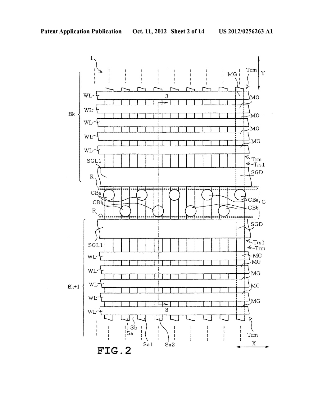 SEMICONDUCTOR STORAGE DEVICE AND METHOD OF MANUFACTURING THE SAME - diagram, schematic, and image 03